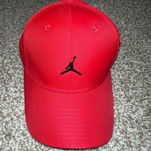 Air Jordan hat red, strap back